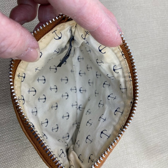 BRIGHTON BLUE/WHITE NAUTICAL STRIPE ZIP POUCH - Picture 9 of 9